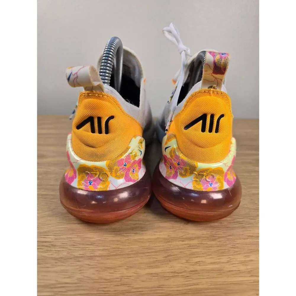 Nike Air Max 270 Floral Women’s Running Shoes Size 8 Pink